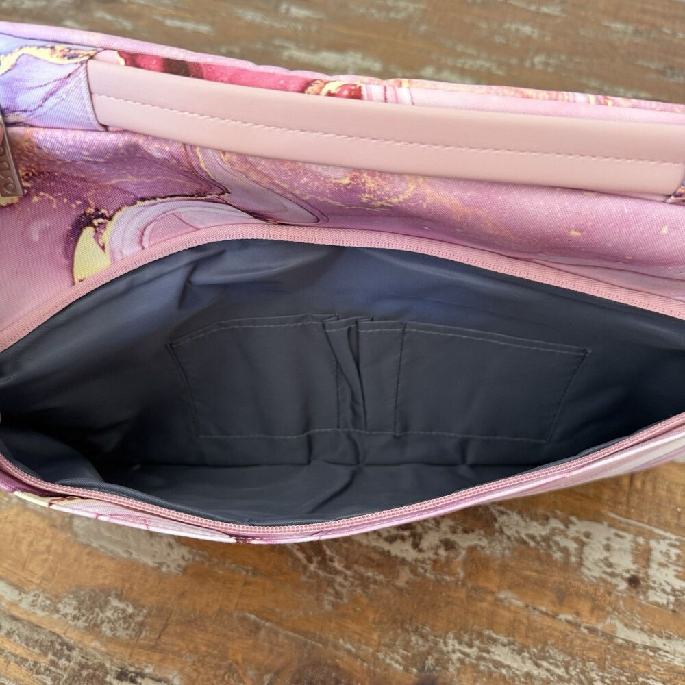 Mosiso Large 16” Laptop & Tablet Storage Sleeve In Pink Purple Marble Print New - Picture 7 of 8